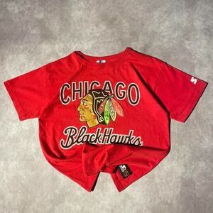 Vintage 90s Chicago Blackhawks Starter NHL Tee Shirt